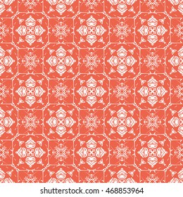 Abstract seamless pattern of red color for wallpapers and background.
