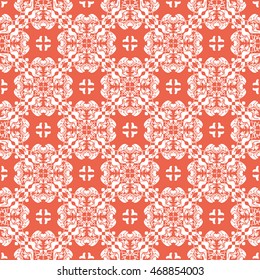 Abstract seamless pattern of red color for wallpapers and background.