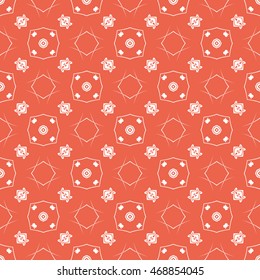 Abstract seamless pattern of red color for wallpapers and background.