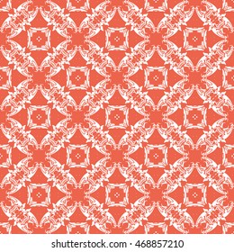 Abstract seamless pattern of red color for wallpapers and background.