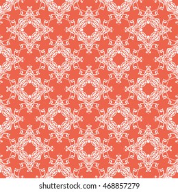 Abstract seamless pattern of red color for wallpapers and background.