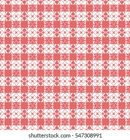 Abstract seamless pattern of Red color for wallpapers and background.