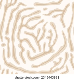 Resumen de un patrón sin fisuras con ilustración vectorial dibujada a mano. Diseño de color plano.