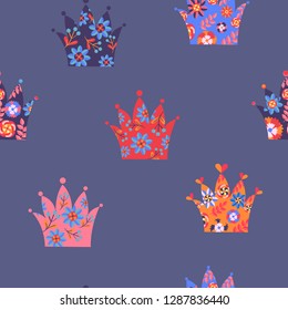 Abstract seamless pattern. Repeated backdrop for textile, clothes, wrapping paper.