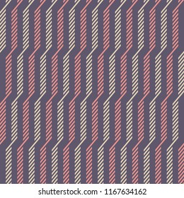 Abstract seamless pattern of repeating diagonal stripes. Simple geometric shapes. Modern stylish texture. Geometric striped ornament. Vector color background.