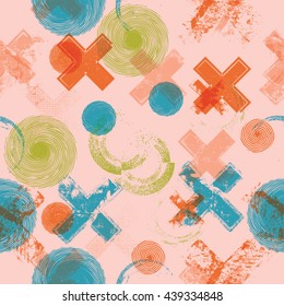 Abstract Seamless Pattern. Repeating halftone dots background.