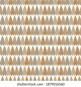 Resumen de un patrón impecable en colores retro. Fondo beige con corazones. Tarjeta de felicitación de plantilla, banner de invitación y publicidad, folleto. Bonitas tarjetas de San Valentín. Papel de envolver por el momento. Vector