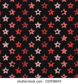 abstract seamless pattern with retro stars for your design