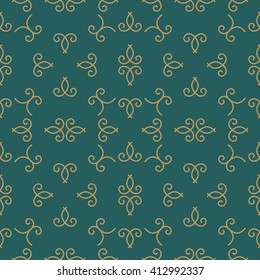 Abstract seamless pattern. Retro vintage style.