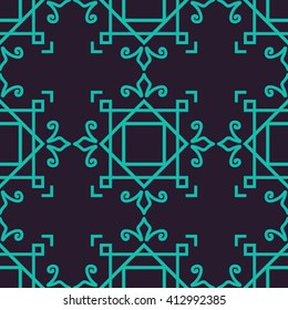 Abstract seamless pattern. Retro vintage style.