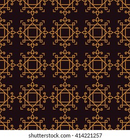 Abstract seamless pattern. Retro vintage style.