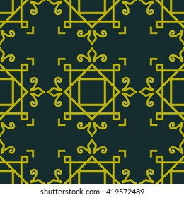 Abstract seamless pattern. Retro vintage style.