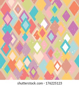 abstract seamless pattern with rhombus