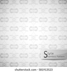 abstract seamless pattern ribbon bow. white texture background geometric vintage vector illustration