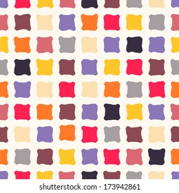 Abstract seamless pattern with rough colorful squares. Can be used for wallpaper, pattern fills, web page background,surface textures