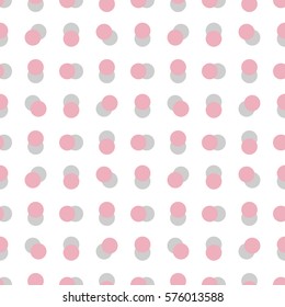 Abstract Seamless Pattern Round Dot with Shadow 