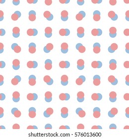 Abstract Seamless Pattern Round Dot with Shadow 