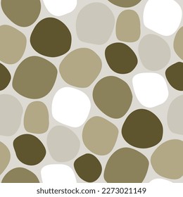 Abstract seamless pattern with round shapes