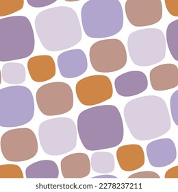 Abstract seamless pattern with round shapes