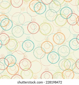 abstract seamless pattern with round shapes
