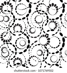 Abstract seamless pattern. Round Spot background