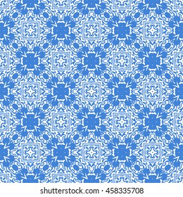 Abstract seamless pattern of royal blue color for wallpapers and background.
