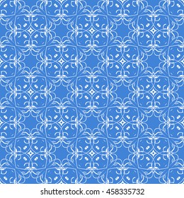 Abstract seamless pattern of royal blue color for wallpapers and background.
