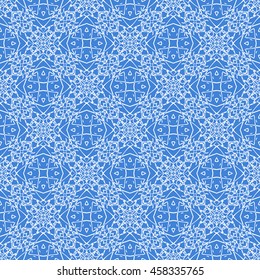 Abstract seamless pattern of royal blue color for wallpapers and background.
