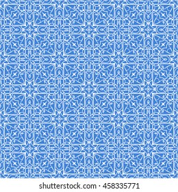 Abstract seamless pattern of royal blue color for wallpapers and background.
