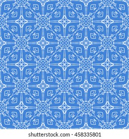 Abstract seamless pattern of royal blue color for wallpapers and background.

