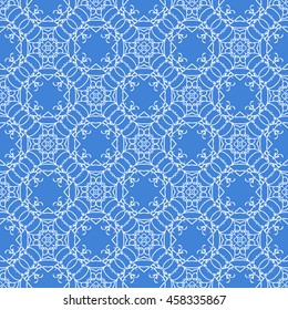 Abstract seamless pattern of royal blue color for wallpapers and background.
