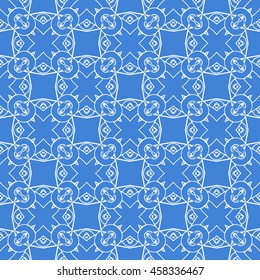 Abstract seamless pattern of royal blue color for wallpapers and background.
