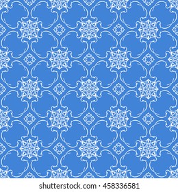 Abstract seamless pattern of royal blue color for wallpapers and background.
