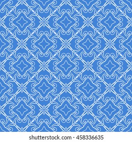 Abstract seamless pattern of royal blue color for wallpapers and background.
