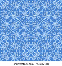 Abstract seamless pattern of royal blue color for wallpapers and background.