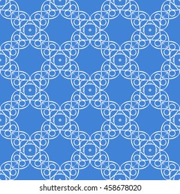 Abstract seamless pattern of royal blue color for wallpapers and background.