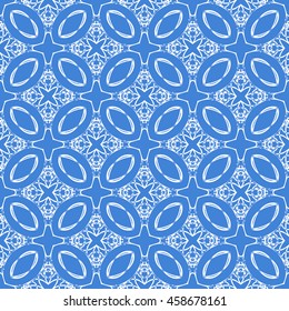 Abstract seamless pattern of royal blue color for wallpapers and background.