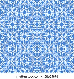 Abstract seamless pattern of royal blue color for wallpapers and background.