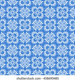 Abstract seamless pattern of royal blue color for wallpapers and background.