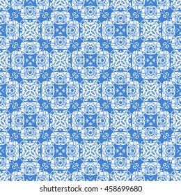 Abstract seamless pattern of royal blue color for wallpapers and background.