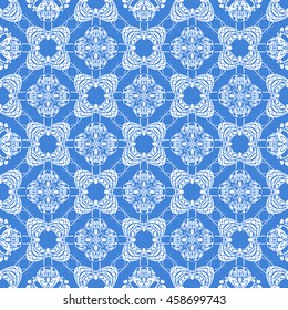 Abstract seamless pattern of royal blue color for wallpapers and background.