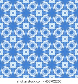 Abstract seamless pattern of royal blue color for wallpapers and background.