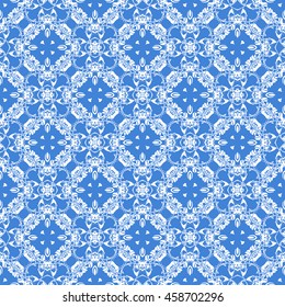 Abstract seamless pattern of royal blue color for wallpapers and background.