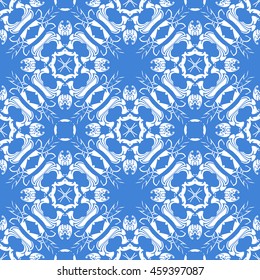 Abstract seamless pattern of royal blue color for wallpapers and background.
