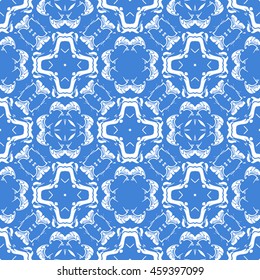 Abstract seamless pattern of royal blue color for wallpapers and background.
