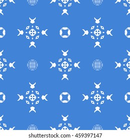 Abstract seamless pattern of royal blue color for wallpapers and background.
