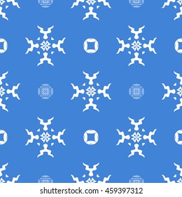 Abstract seamless pattern of royal blue color for wallpapers and background.
