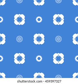 Abstract seamless pattern of royal blue color for wallpapers and background.
