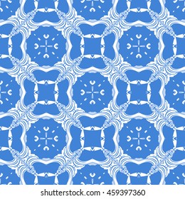 Abstract seamless pattern of royal blue color for wallpapers and background.
