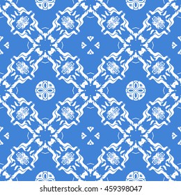 Abstract seamless pattern of royal blue color for wallpapers and background.